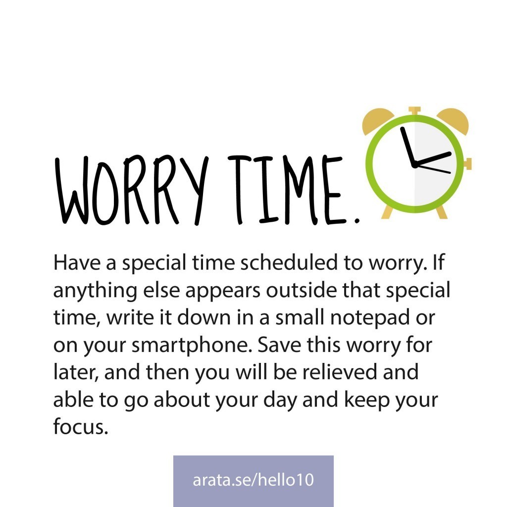 How to control your worry