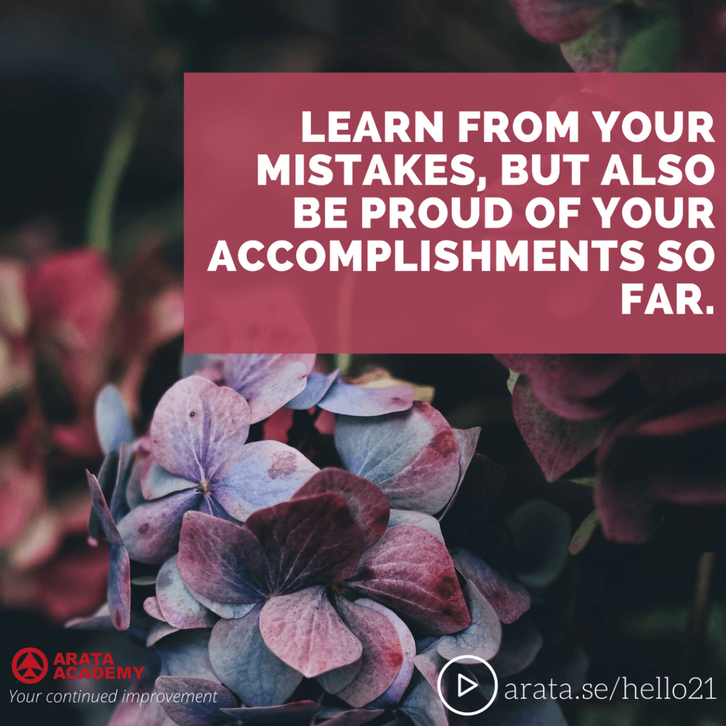 Learn from your mistakes - Seiiti Arata, Arata Academy