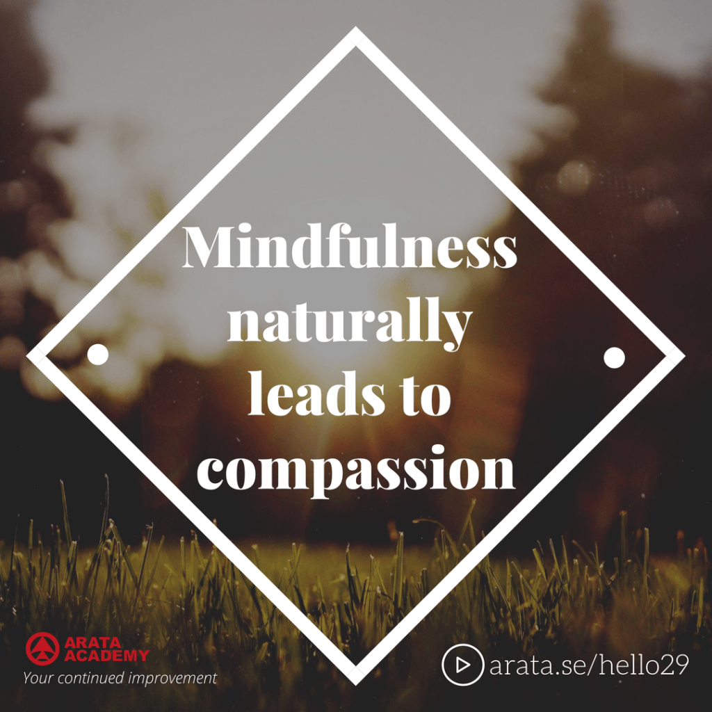 Mindfulness naturally leads to compassion - Seiiti Arata, Arata Academy