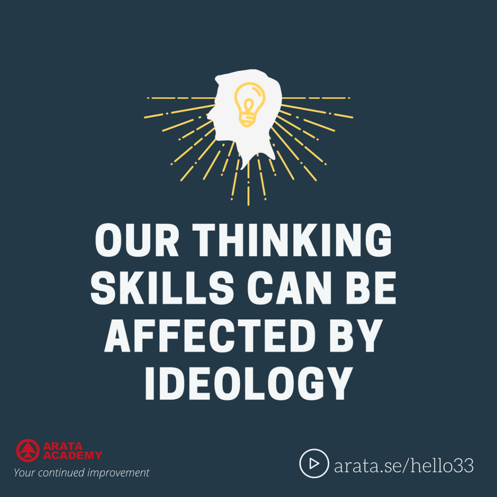 Our thinking skills can be affected by ideology - Seiiti Arata, Arata Academy