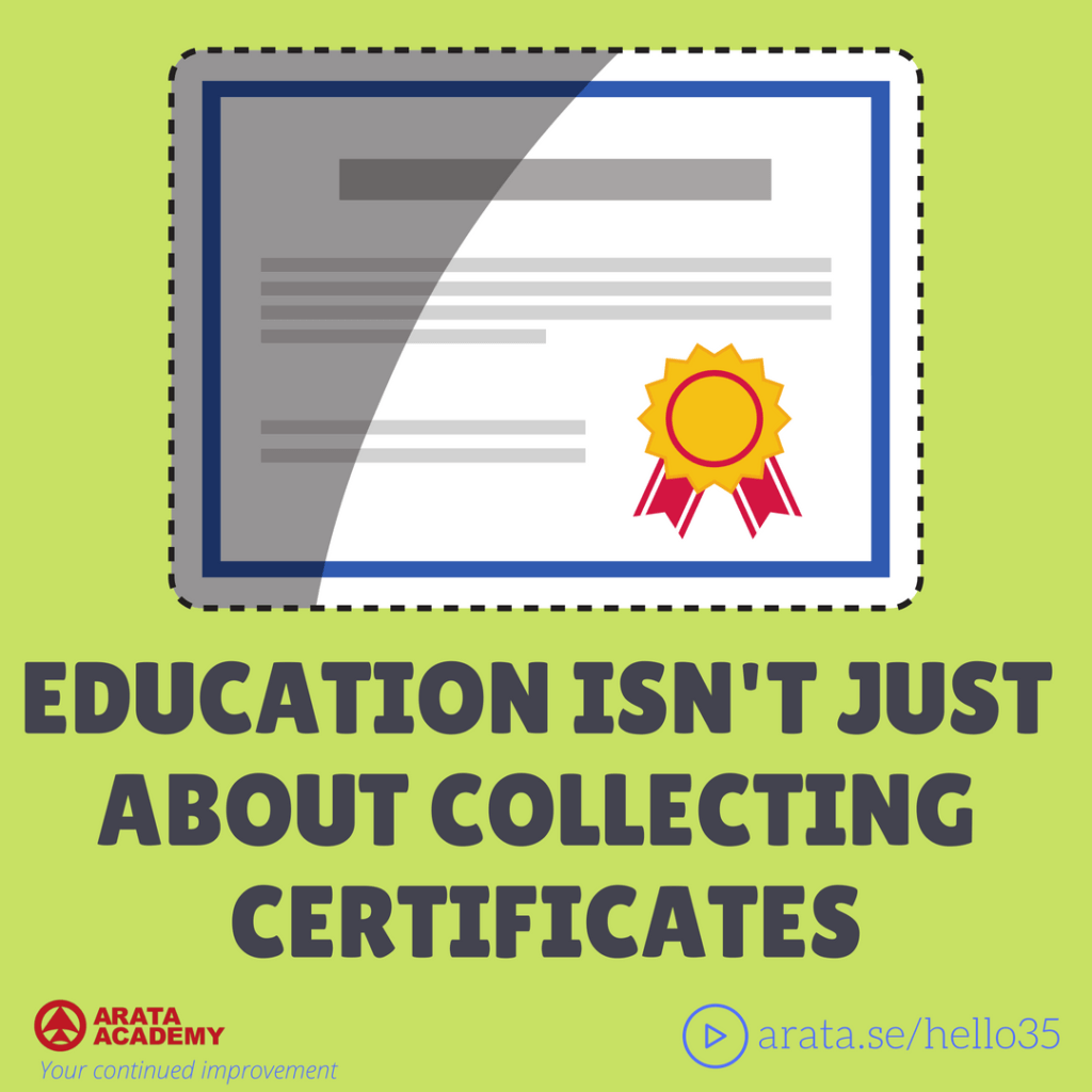 Education isn't just about collecting certificates - Seiiti Arata, Arata Academy