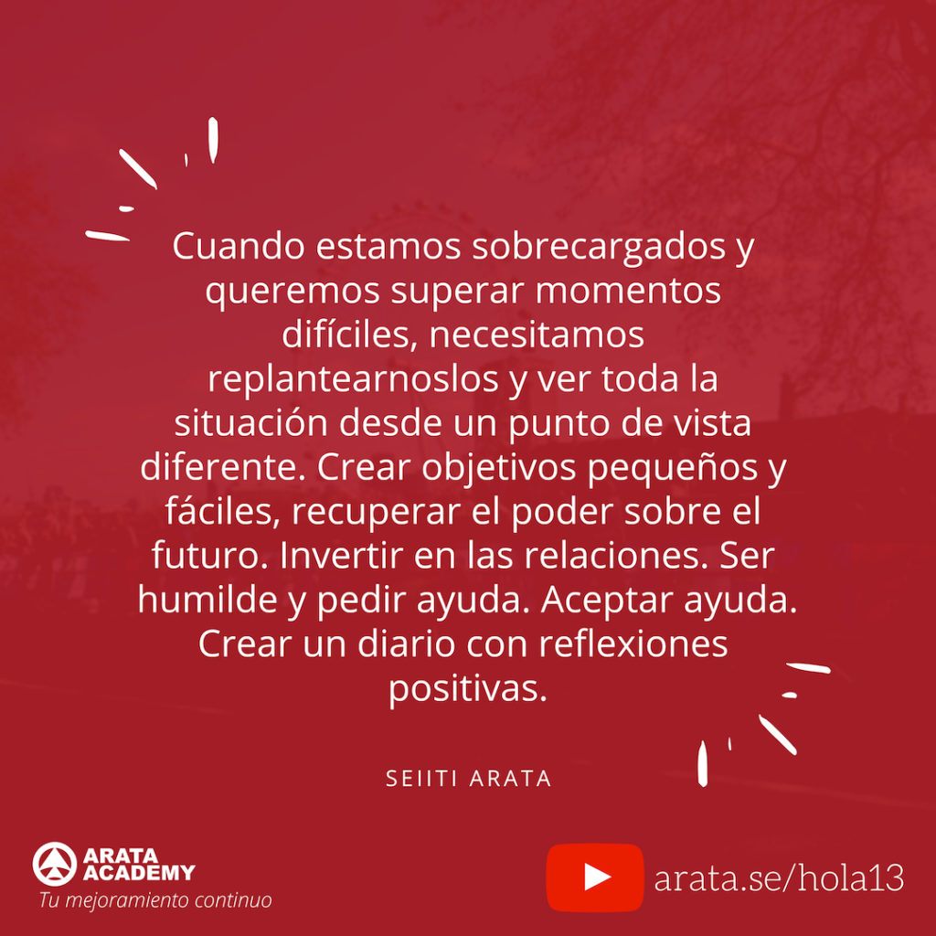 Tres pasos para superar los tiempos difíciles - ¡Hola! Seiiti Arata 13 - Crear objetivos pequenos e faciles.