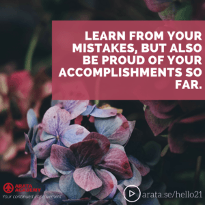 Learn from your mistakes - Seiiti Arata, Arata Academy