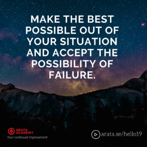 Make the best out of your situation - Seiiti Arata, Arata Academy
