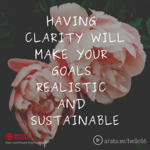 Clarity will make goals realistic and sustainable - Seiiti Arata, Arata Academy