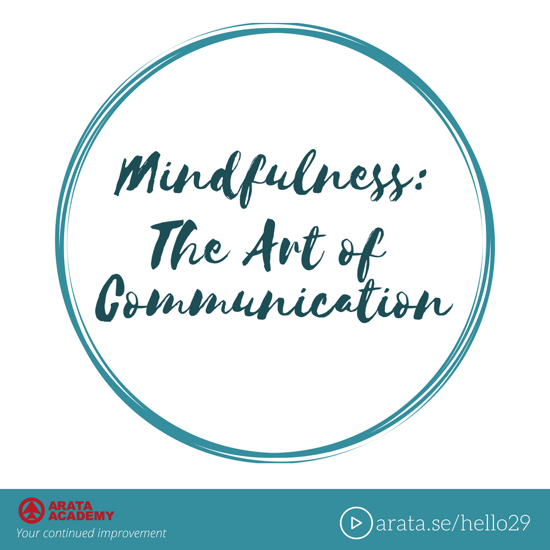 Mindfulness: the Art of Communication - Seiiti Arata, Arata Academy