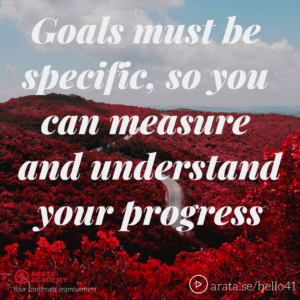 Goals must be specific - Seiiti Arata, Arata Academy