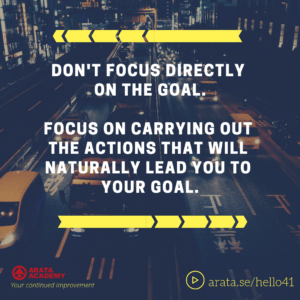 Don't focus directly on the goal - Seiiti Arata, Arata Academy
