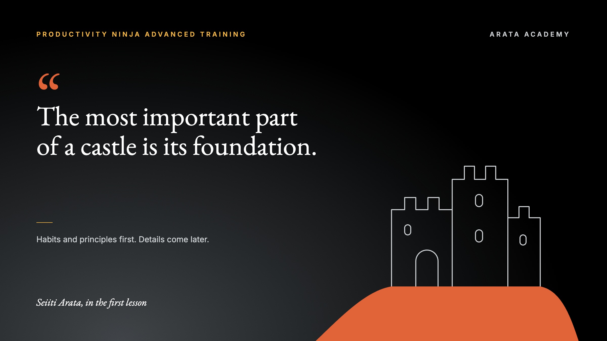Productivity Ninja, ARATA ACADEMY, Arata Academy