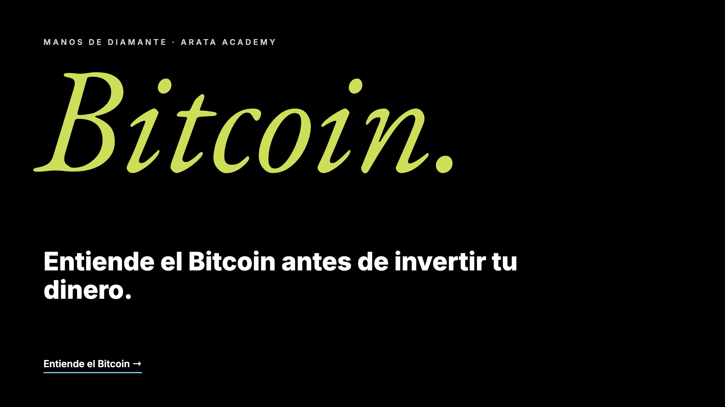 Bitcoin Arata Academy