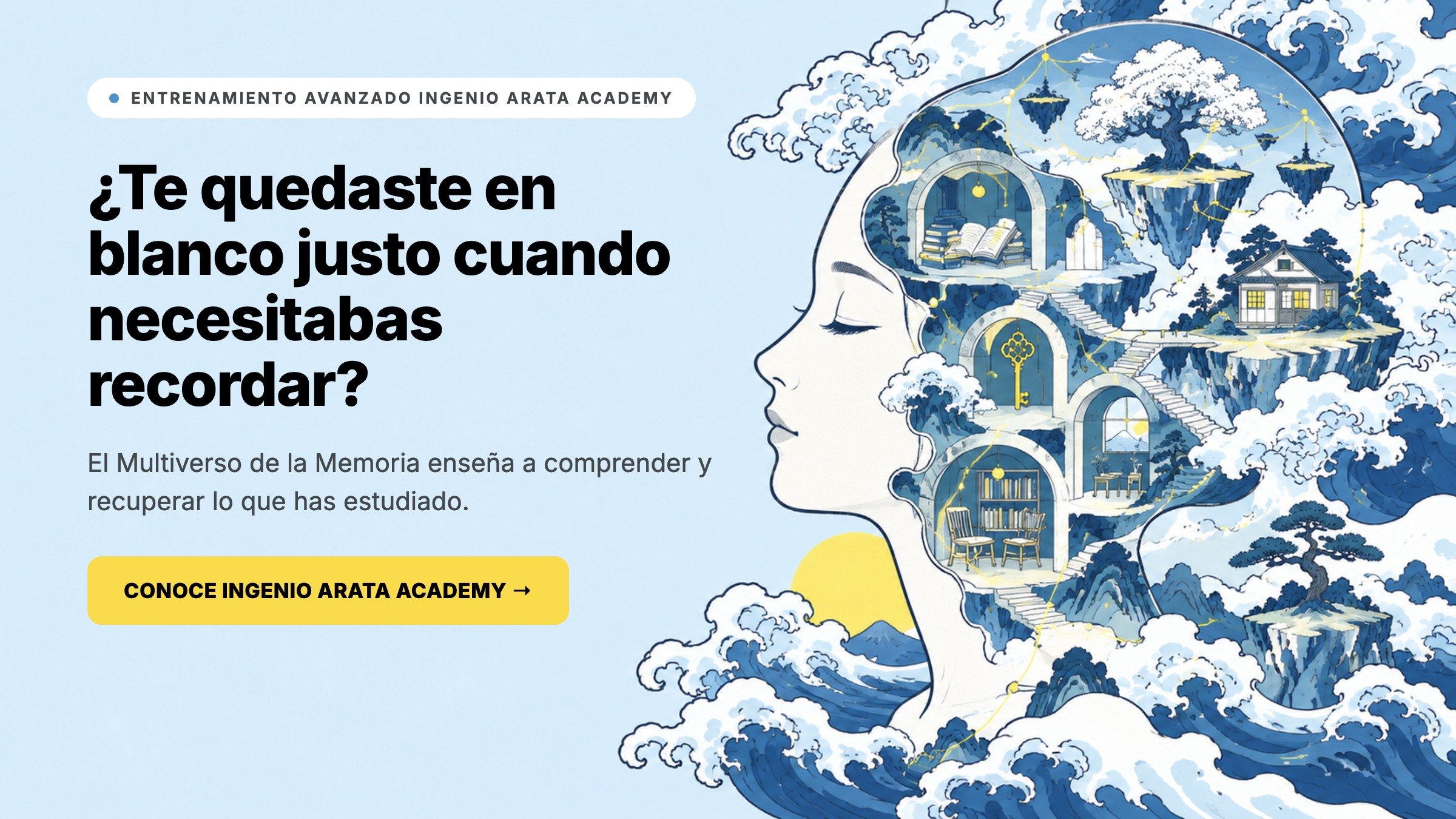 Entrenamiento avanzado Ingenio Arata Academy, te quedaste en blanco cuando necesitabas recordar, Multiverso de la Memoria